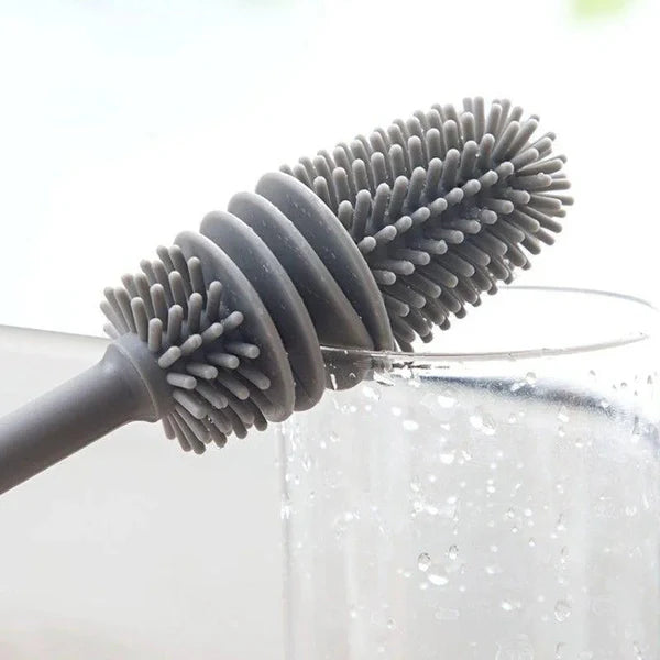 Pack of 2 Silicon Feeder & Bottle Cleaning Brush