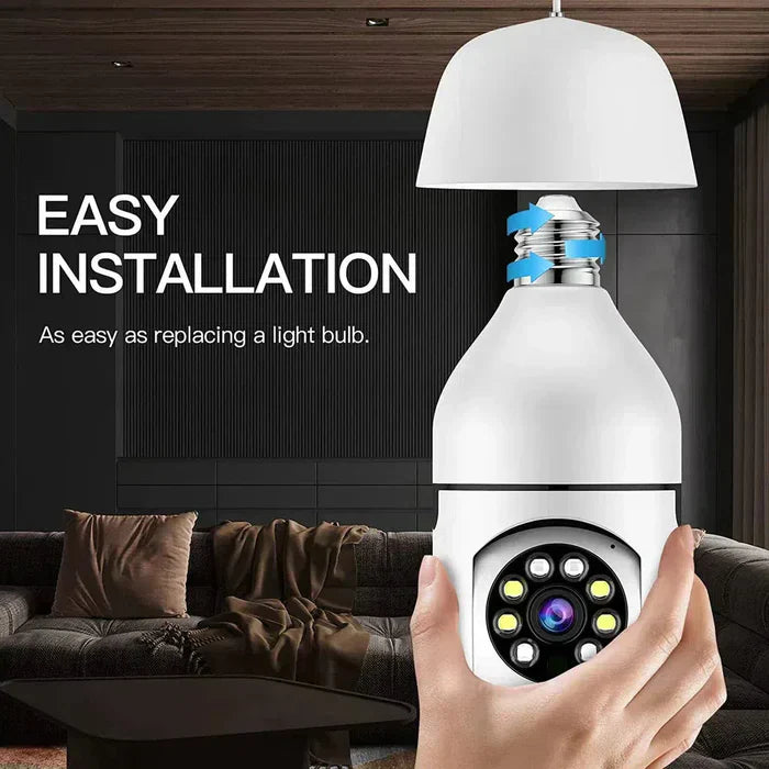 360° Wireless Wi-Fi Panoramic Bulb Camera CCTV With Night Vision