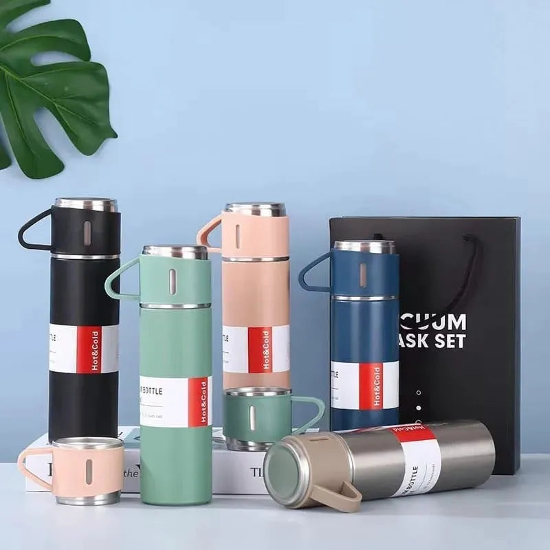 Stainless Steel Vacuum Flask Gift Set