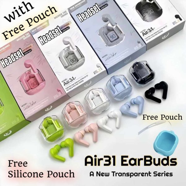 Earbuds Air 31 Airpods With Silicon Pouch