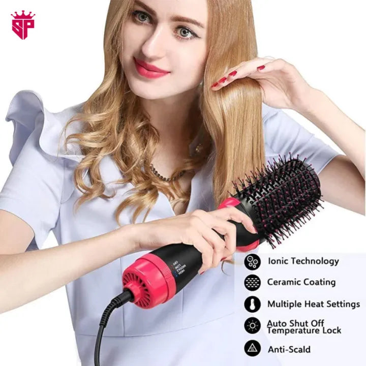 3 in 1 Hair Dryer Brush, Hot Hair Styling & Straightening Brush.