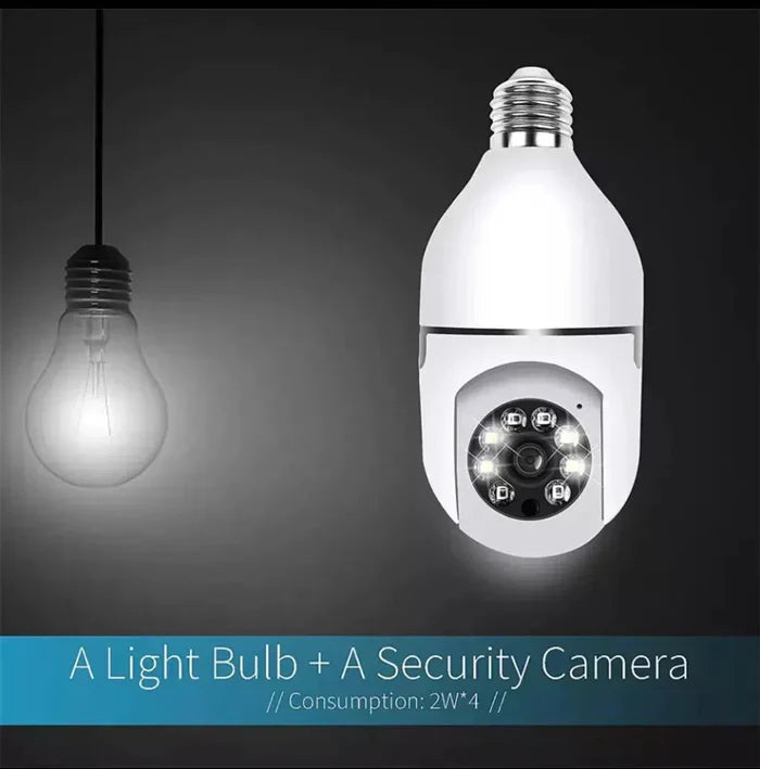 360° Wireless Wi-Fi Panoramic Bulb Camera CCTV With Night Vision