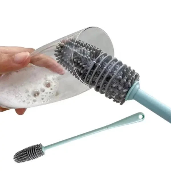 Pack of 2 Silicon Feeder & Bottle Cleaning Brush